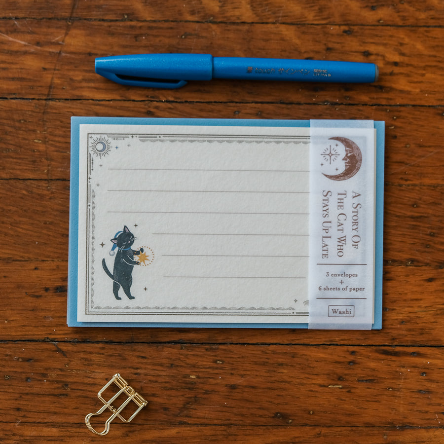 RESSA PANDA BOOKS - Storybook Mini Letter Set - Black Cat