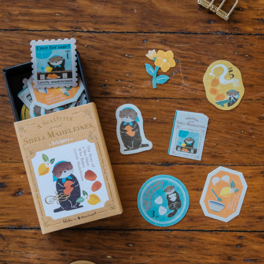 RESSA PANDA BOOKS - Storybook Flake Stickers - Otter with Madeleine
