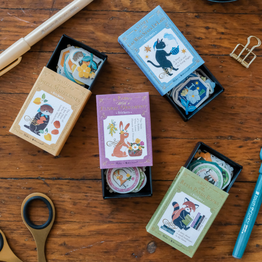 RESSA PANDA BOOKS - Storybook Flake Stickers - Otter with Madeleine
