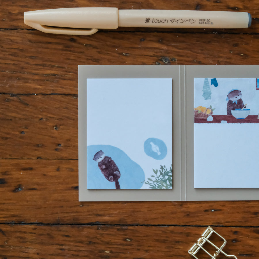 RESSA PANDA BOOKS - Storybook Sticky Notes - Otter with Madeleine