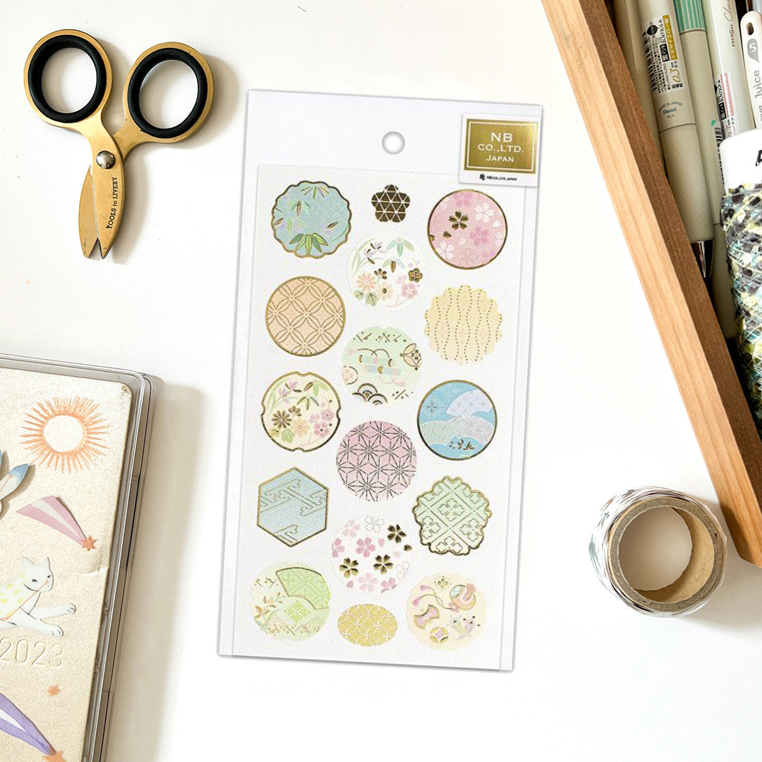 NB Co. Stickers - Japanese Pattern Traditional Design