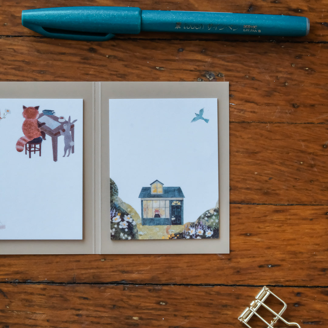 RESSA PANDA BOOKS - Storybook Sticky Notes - Red Panda