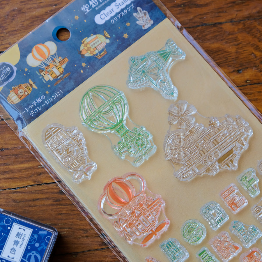 NIPPAN Clear Silicone Stamp Set - Daydream Town General Store
