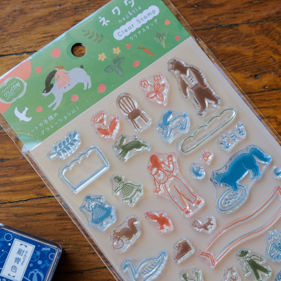 NIPPAN Clear Silicone Stamp Set - Necktie