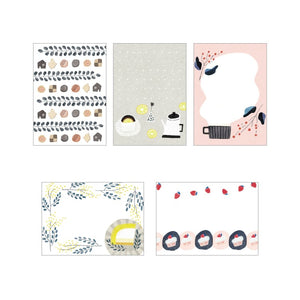 Papier Platz x Emi Nakano Memo Pad - Relaxing Snack Time