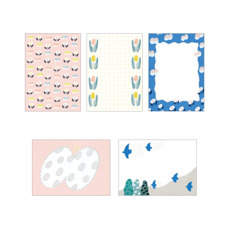 Papier Platz x Emi Nakano Otegaru Memo Pad - Spring Walk