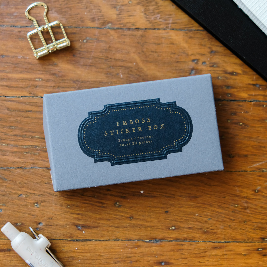 OEDA Letterpress Emboss Sticker Box