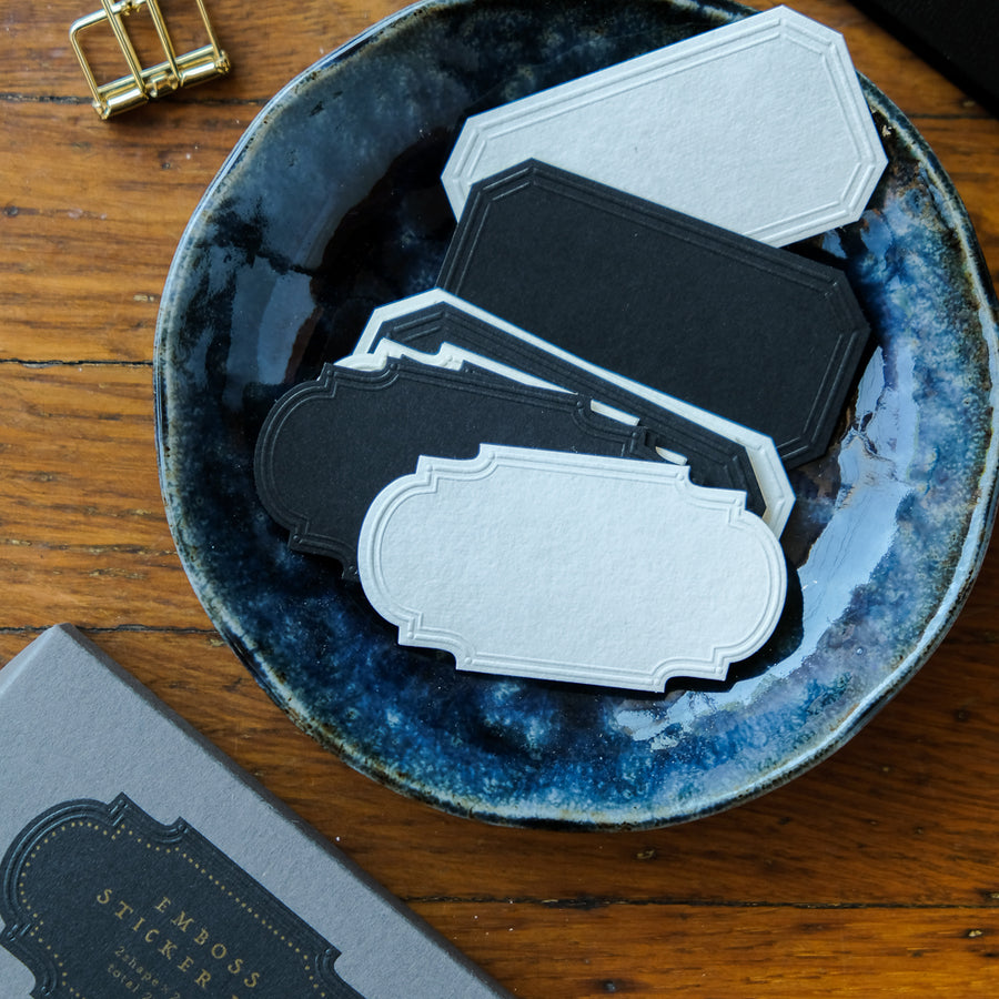 OEDA Letterpress Emboss Sticker Box