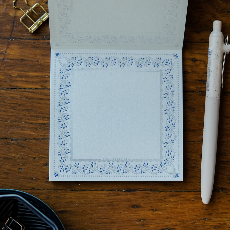 OEDA Letterpress Origami Letter Paper - Ltd Ed Blueberry