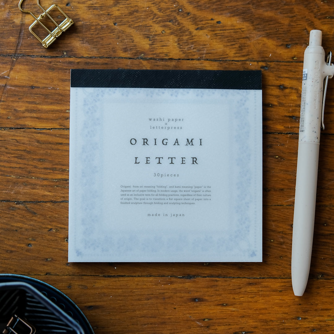 OEDA Letterpress Origami Letter Paper - Ltd Ed Blueberry
