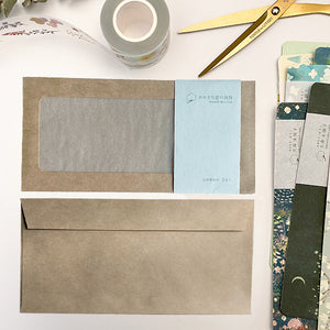 Omori Yuko Notecard Envelope with Window - Set of 5