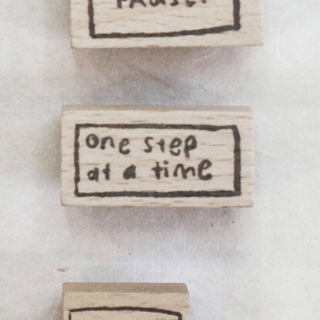 PRE ORDER: Black Milk Project FRAME Rubber Stamp - One step at a time BMP308