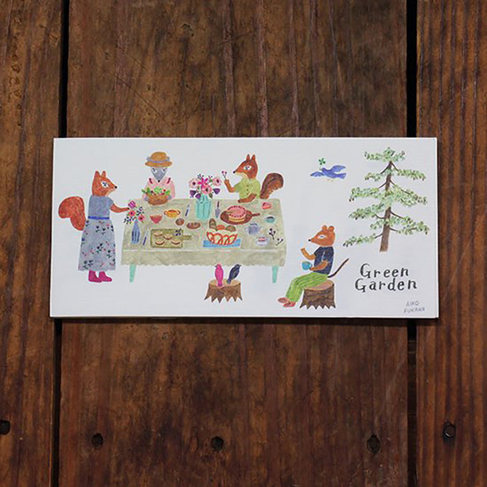 Cozyca One-Stroke Letter Pad - Aiko Fukawa - 23-893 Green Garden