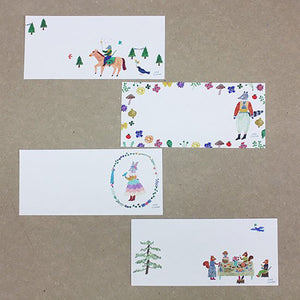 Cozyca One-Stroke Letter Pad - Aiko Fukawa - 23-893 Green Garden