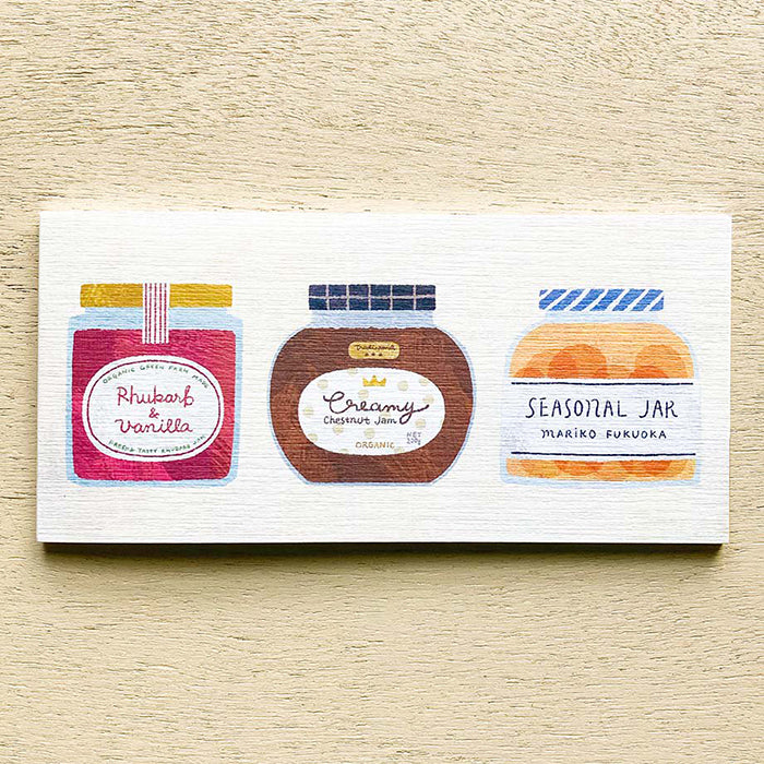 Cozyca One-Stroke Letter Pad - Mariko Fukuoka - 20-417 Seasonal Jar