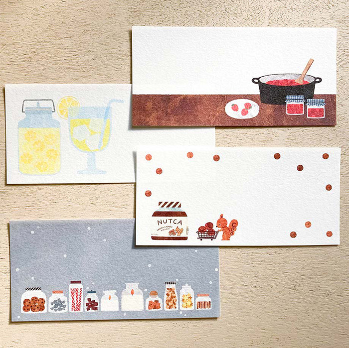Cozyca One-Stroke Letter Pad - Mariko Fukuoka - 20-417 Seasonal Jar