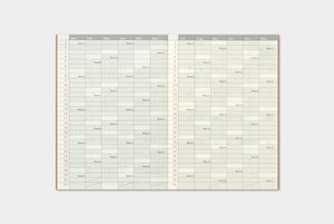 PRE-ORDER: 2024 Traveler's Notebook Refill - Passport Size - Monthly