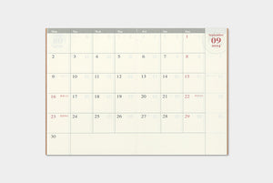 PRE-ORDER: 2024 Traveler's Notebook Refill - Passport Size - Monthly