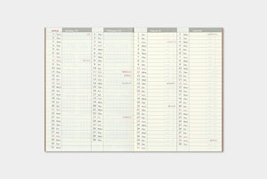 PRE-ORDER: 2024 Traveler's Notebook Refill - Passport Size - Weekly
