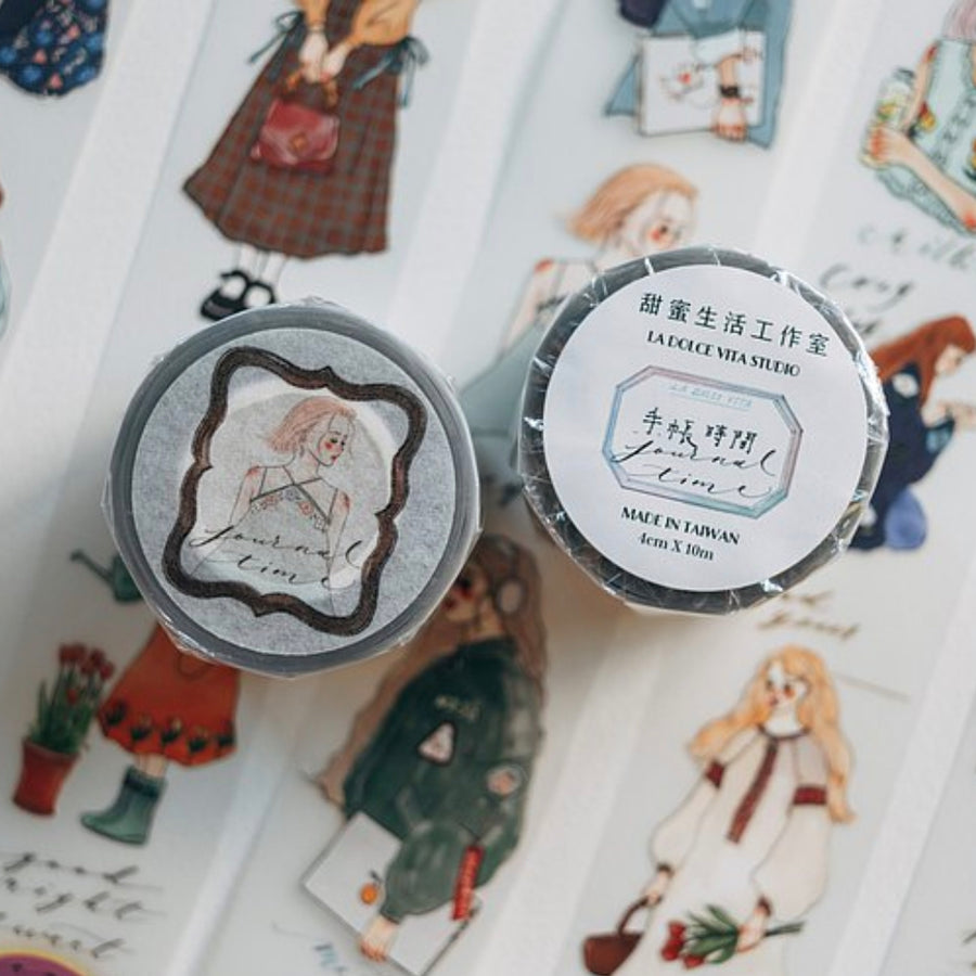 La Dolce Vita - Matte PET Tape with Release Paper - Journal Time