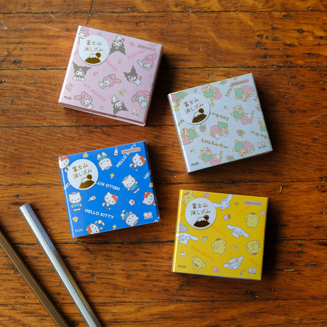 PLUS Air-In Ltd. Edition Mt. Fuji Eraser - My Melody & Kuromi Edition