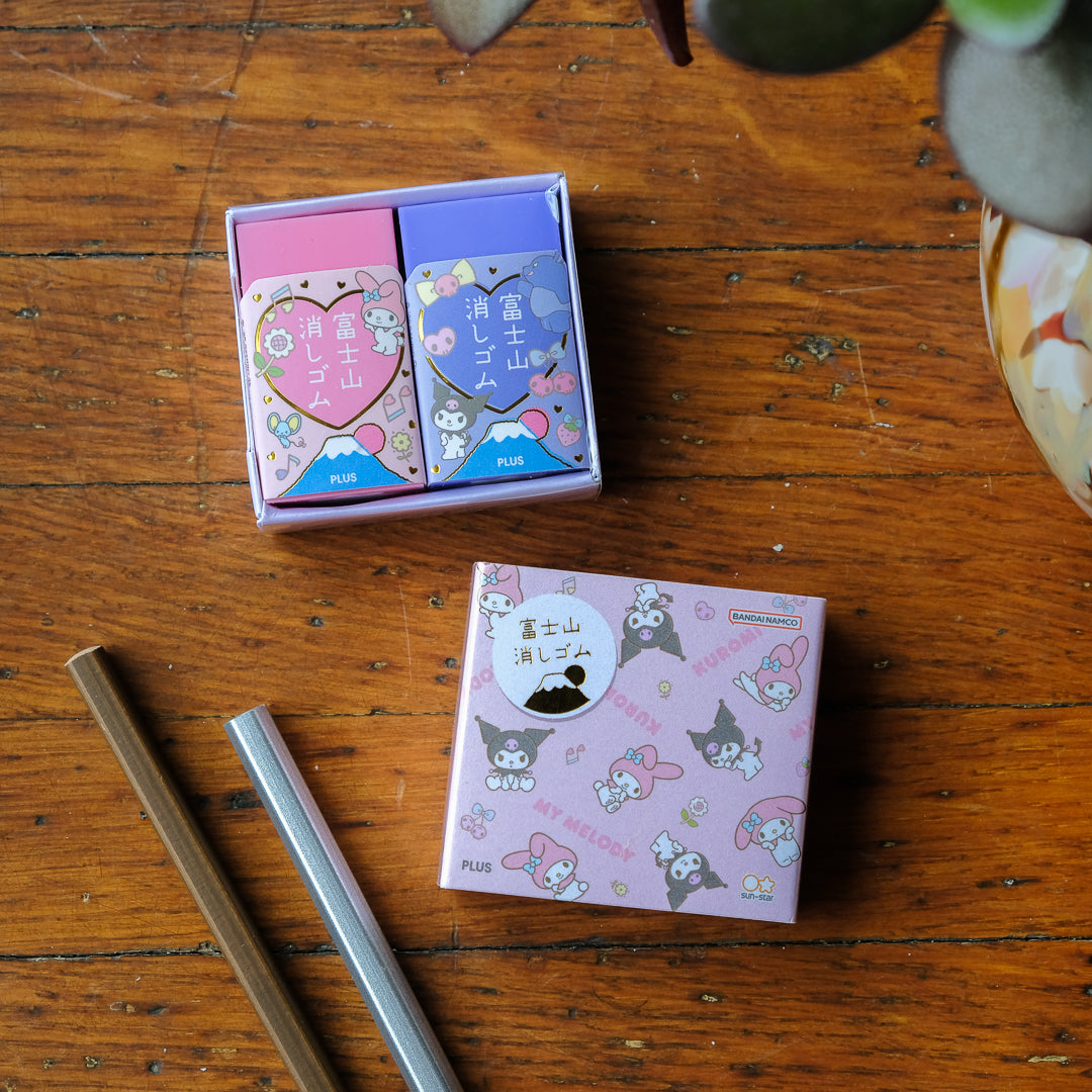 PLUS Air-In Ltd. Edition Mt. Fuji Eraser - My Melody & Kuromi Edition