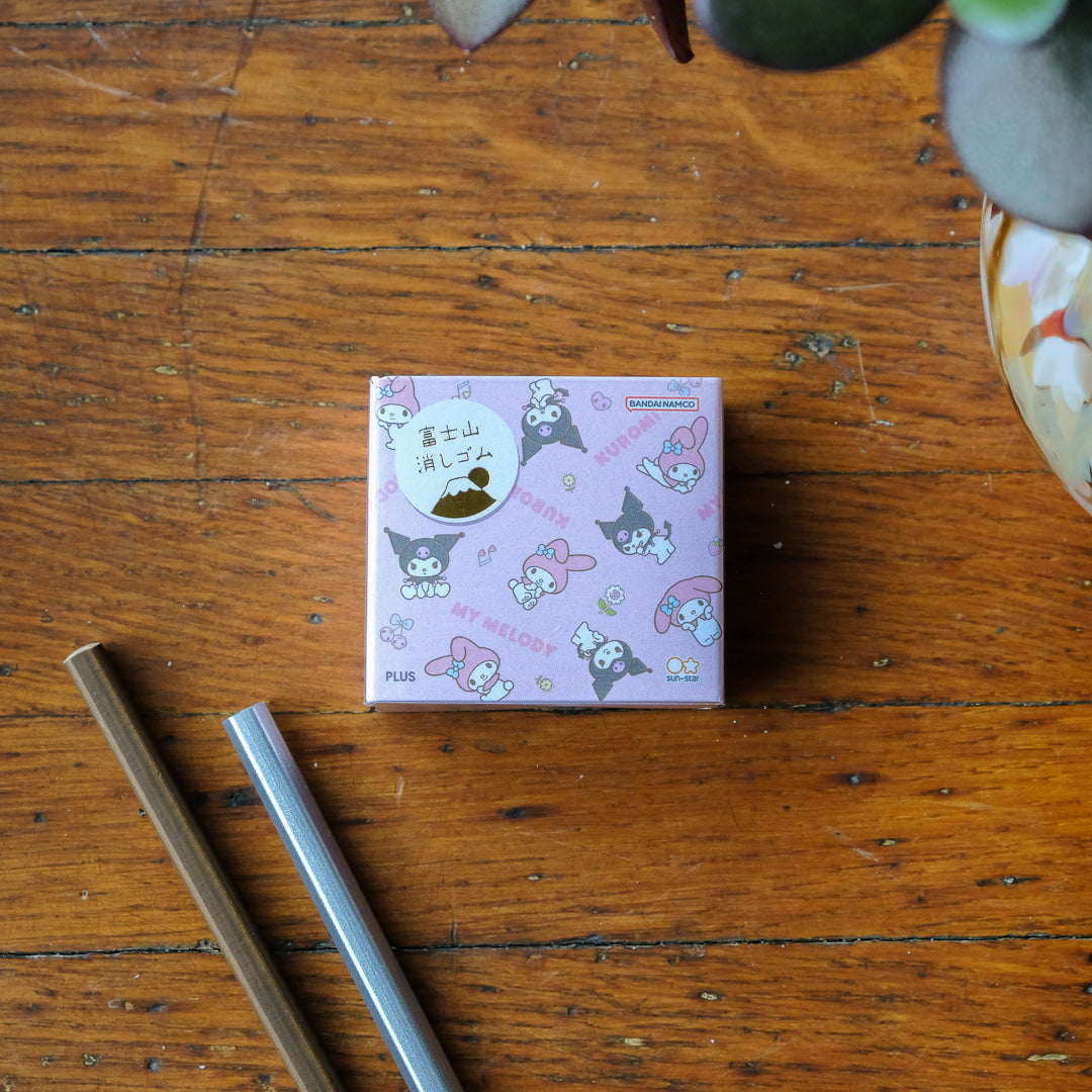PLUS Air-In Ltd. Edition Mt. Fuji Eraser - My Melody & Kuromi Edition
