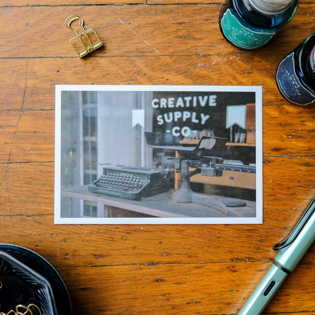 Paper Plus Cloth x TPT Postcard - Typewriter (Window)