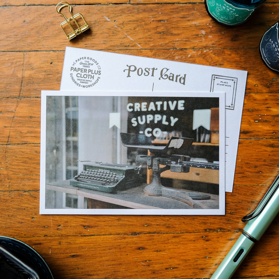 Paper Plus Cloth x TPT Postcard - Typewriter (Window)