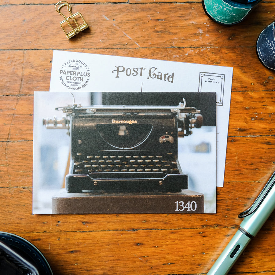 Paper Plus Cloth x TPT Postcard - Typewriter (Close Up)