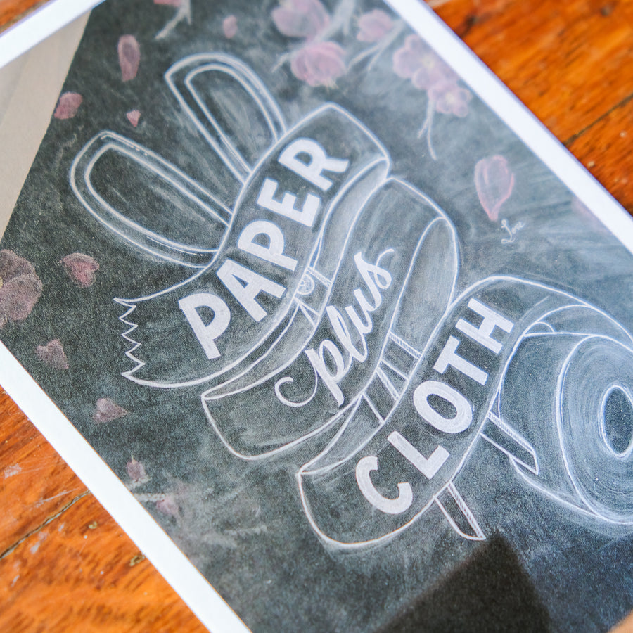 Paper Plus Cloth x TPT Postcard - Chalkboard