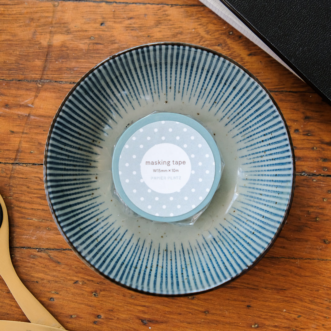 Papier Platz Washi Tape 72-043 - Dot Aquamarine