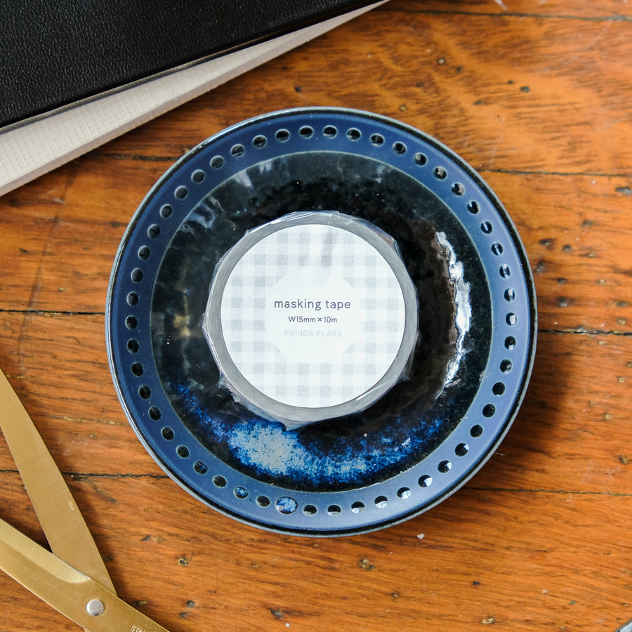 Papier Platz Washi Tape 72-024 Check Light Gray