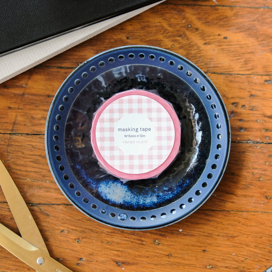 Papier Platz Washi Tape 72-018 Check Pink