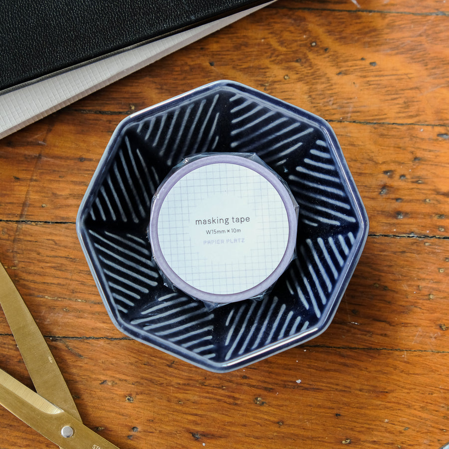 Papier Platz Washi Tape 72-056 Grid Purple