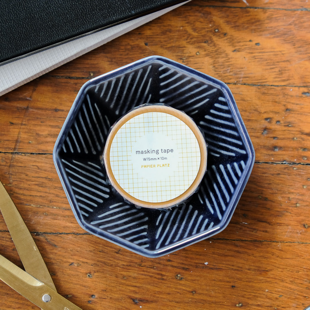 Papier Platz Washi Tape 72-053 - Grid Yellow