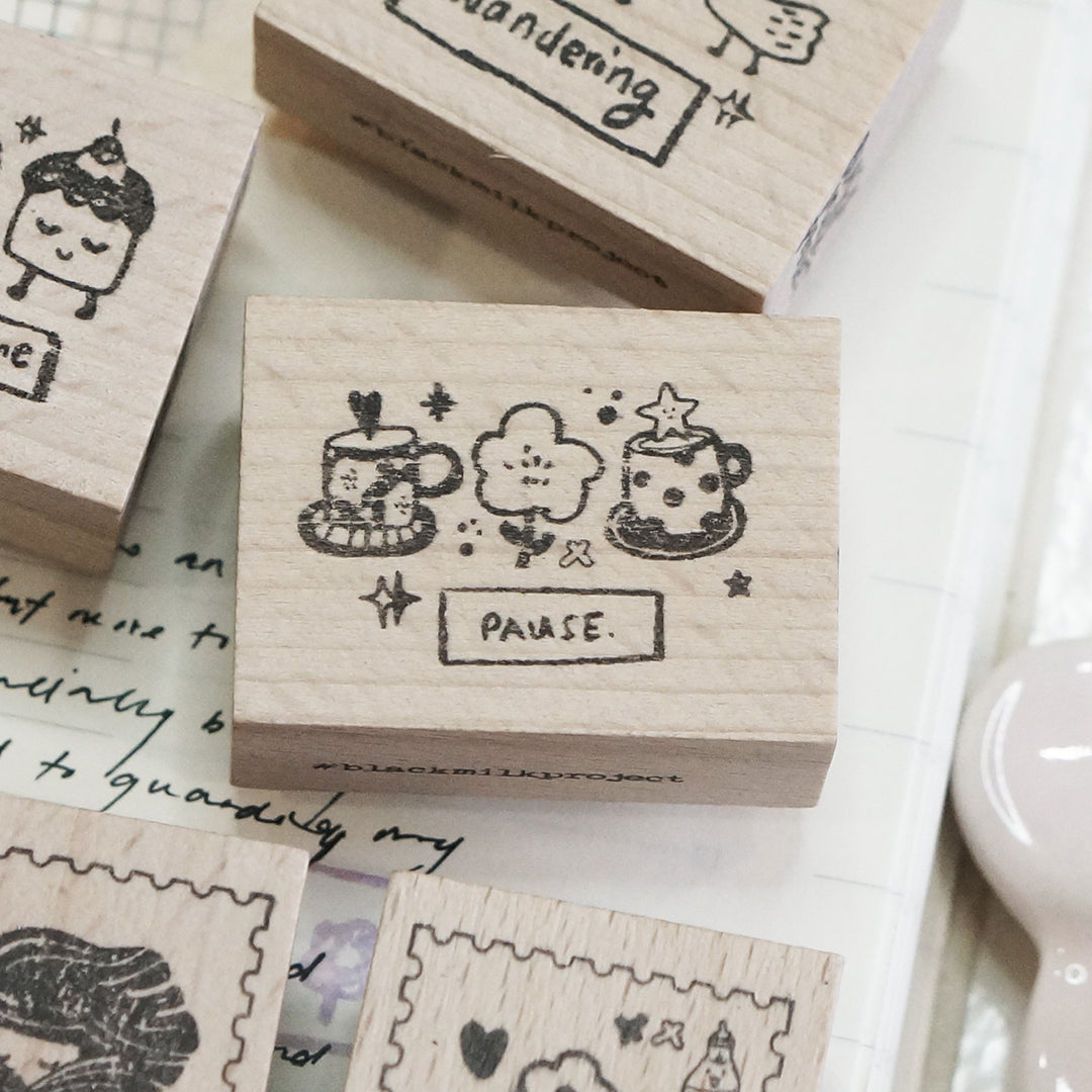 PRE ORDER: Black Milk Project Rubber Stamp - Sip & Slow BMP299