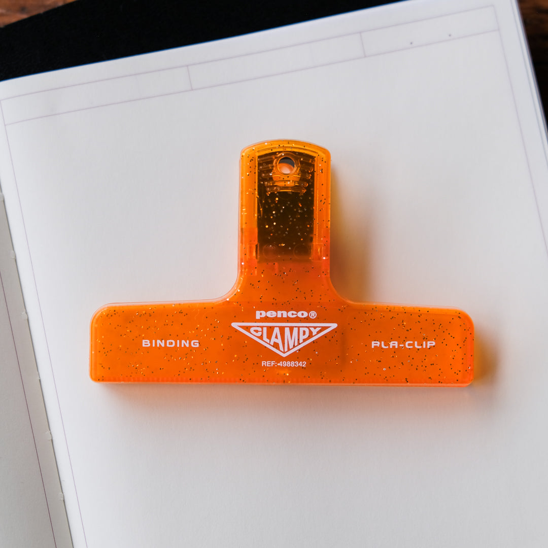Penco Clampy Clip - Glitter Orange