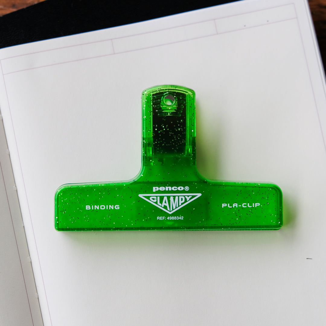 Penco Clampy Clip - Glitter Green