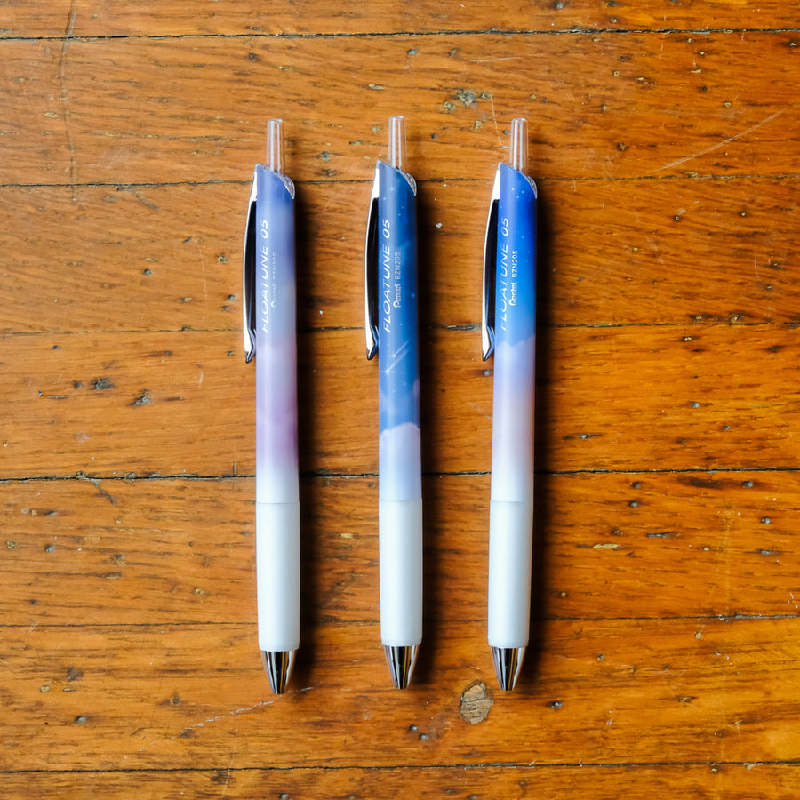 Pentel Floatune Ballpoint Pen 3-Piece Set - 0.5 Night Time