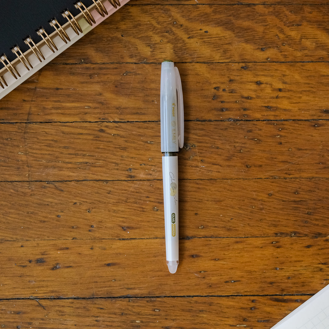 Pilot Ilmily "Color two Color" Gel Pen - Olive-Mimosa