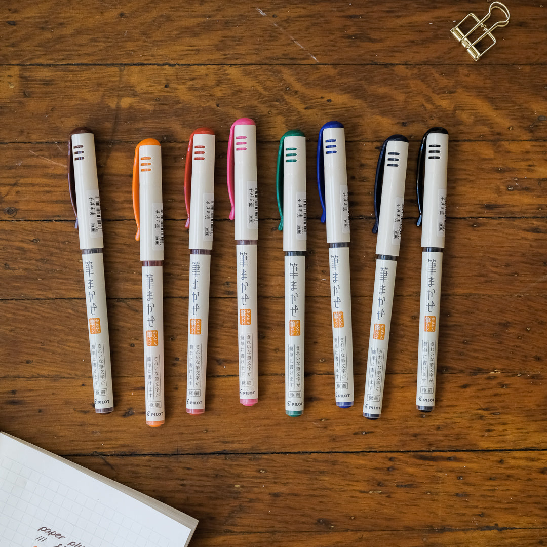 Pilot Fude-Makase Color Brush Pen - Extra Fine - Blue