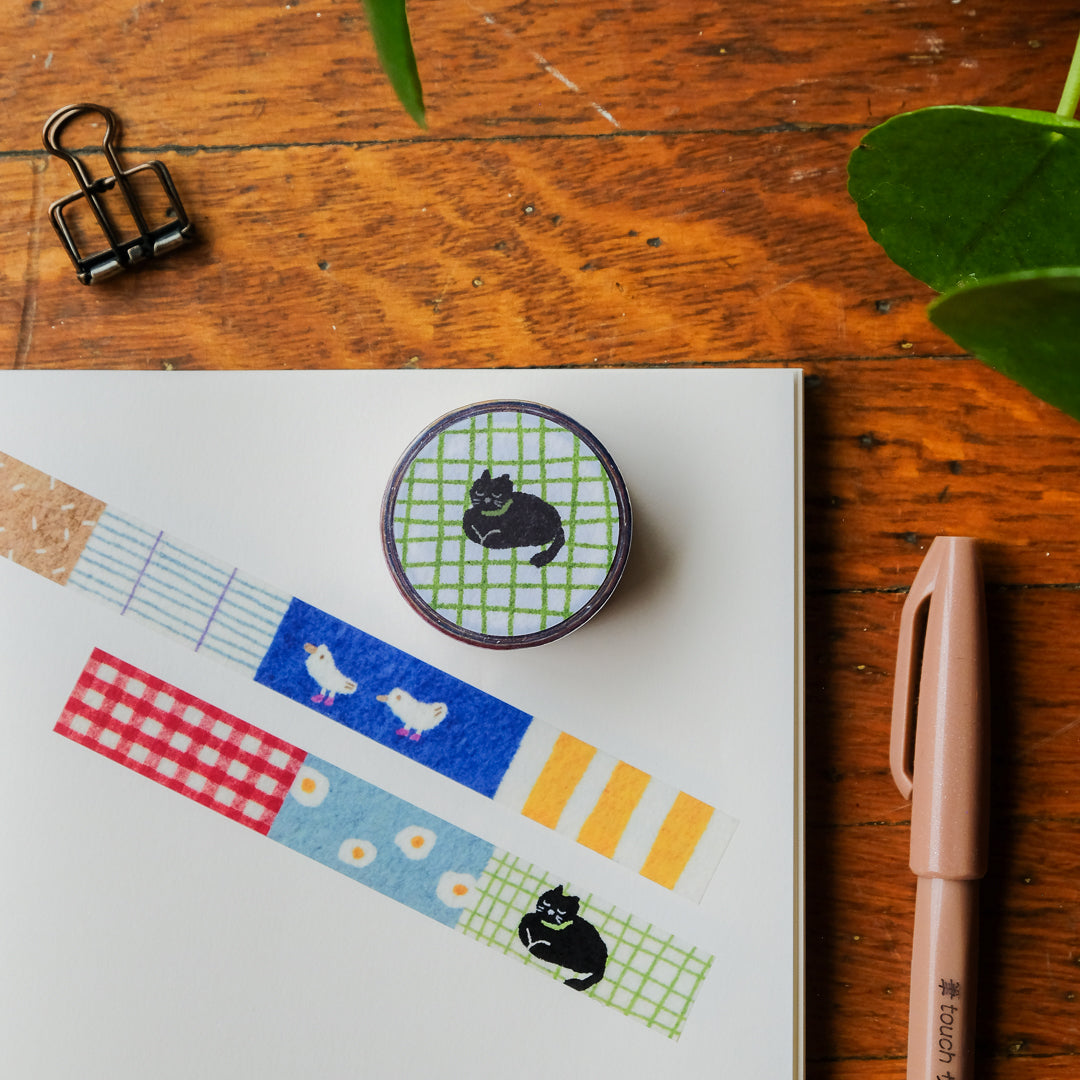 Pion Washi Tape - Cat on the Rug (B)