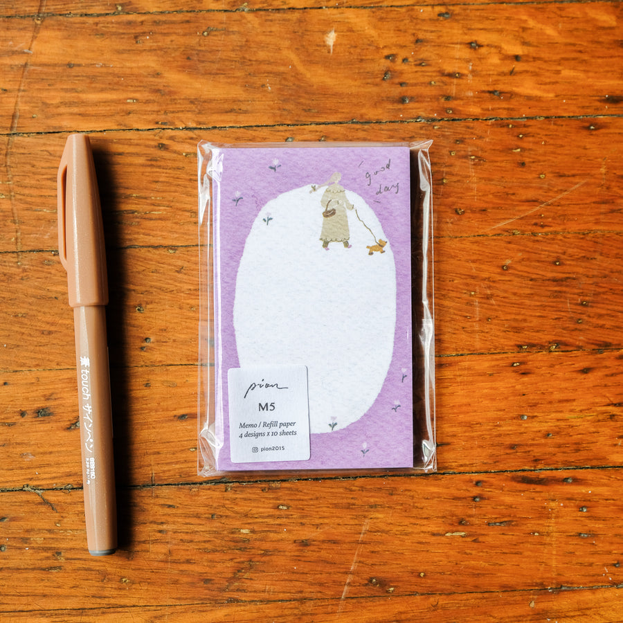 Pion Memo/Refill Paper - Fruit (Purple) M5