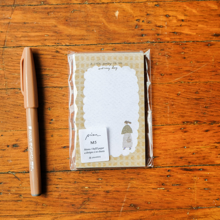 Pion Memo/Refill Paper - Cozy Mood (Sand) M5