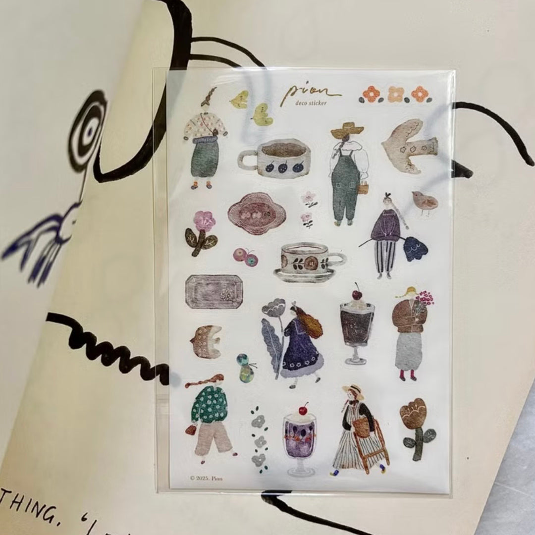 Pion Washi Sticker Sheet - Artsy