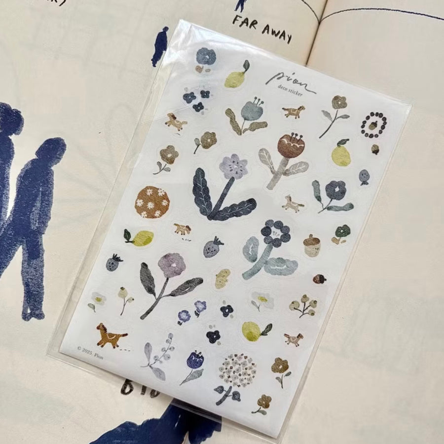 Pion Washi Sticker Sheet - Horse