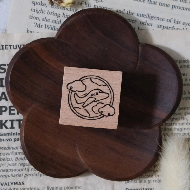 EileenTai.85 Rubber Stamp - Let's Go - Plane