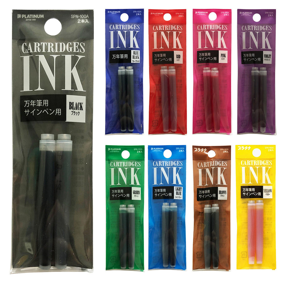 Platinum Fountain Pen Cartridges (2-pack)