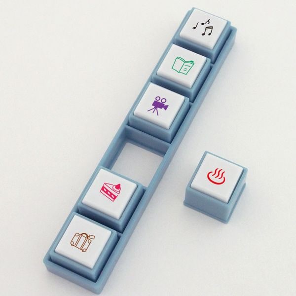 Pochitto 6 Push Button Stamp - Hobbies